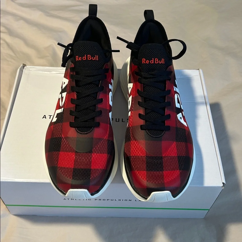 Women’s APL x Oracle Red Bull Racing Podium Sneakers in Red Black Flannel 10.5